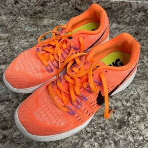 Coral orange Lunarlon Nikes